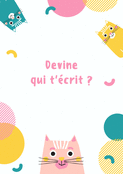 Bonjour avec des chats espi&egrave;gles et color&eacute;s